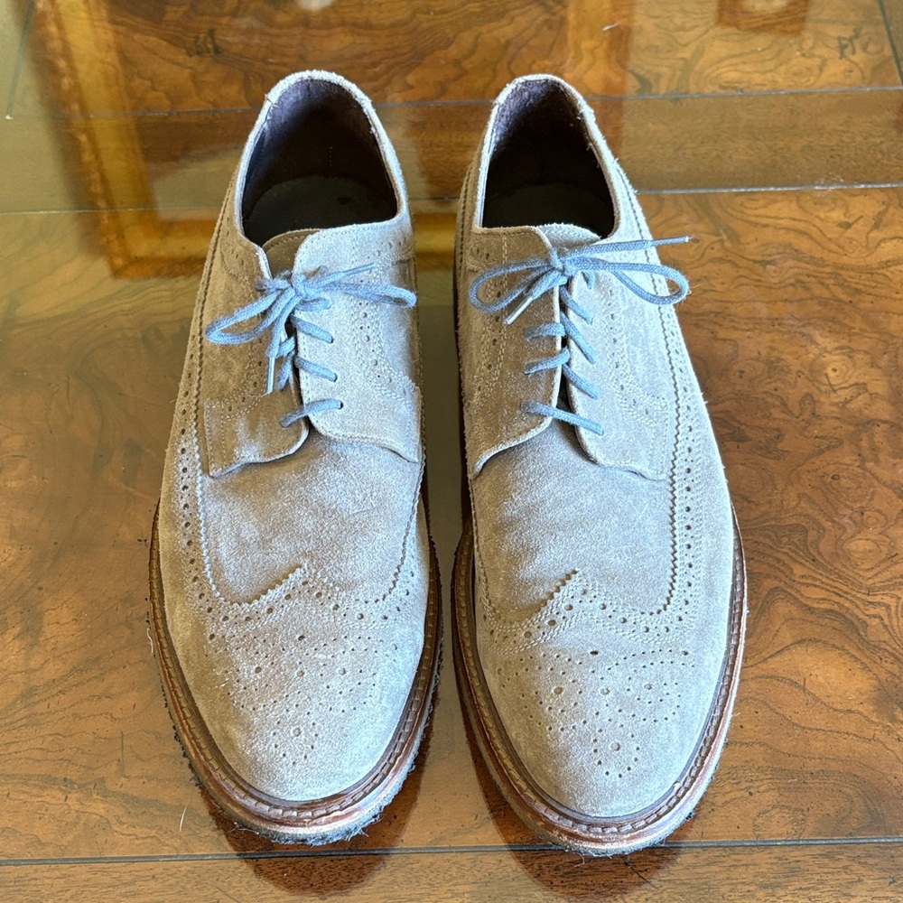 To Boot Gray Suede Brogue Oxfords